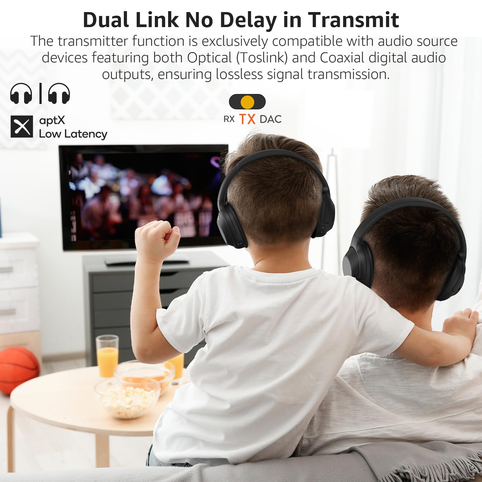 1Mii Receptor transmissor de áudio DS700 HiFi Bluetooth para TV